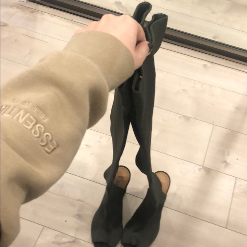 Yeezy thigh high boots